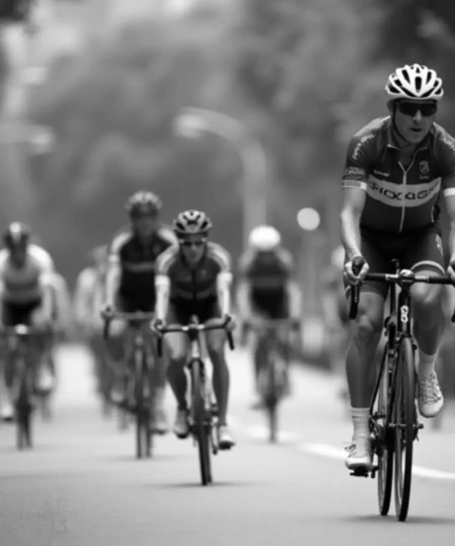 Ciclista pedalando
